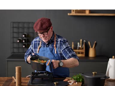 HOLM Gjutjärnsgryta Svart