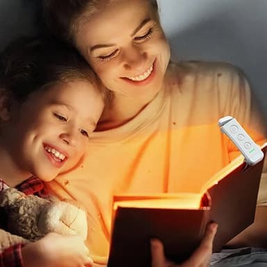 LED boklampa med USB-laddning och justerbar ljusstyrka