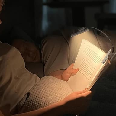 Roterbar LED boklampa med USB-C-laddning och justerbar ljusstyrka