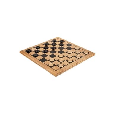 Damspel i trÃ¤ 28,5x28,5cm