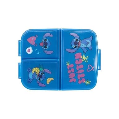 Stitch lunchlåda med praktiska fack och hållbar plastdesign