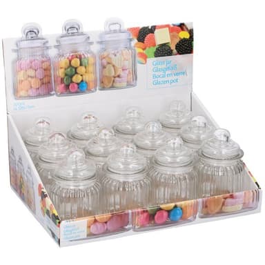 Glasburk med lock 0,3 liter