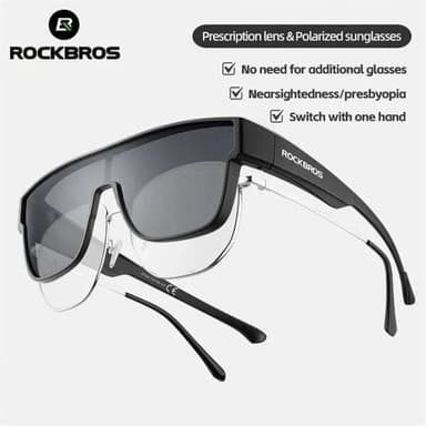 Rockbros Polariserande Sportiga Suncovers - Grå
