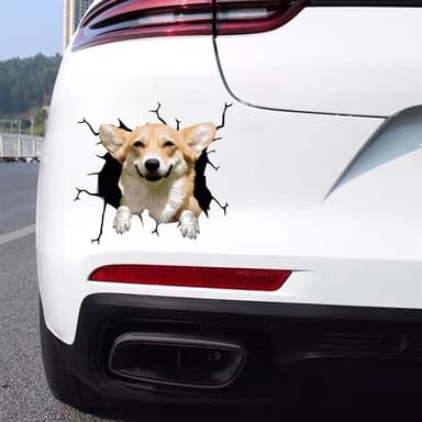 Bildekal - Hund med ett leende