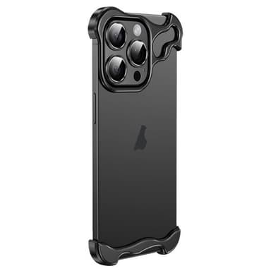Hörnskydd i metall till iPhone 14 Pro - Svart