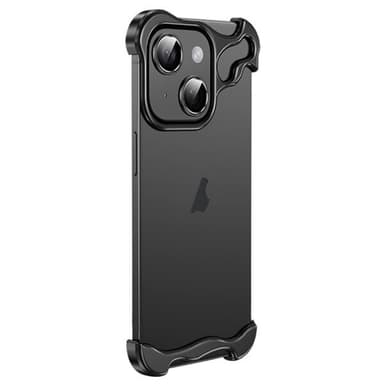 Hörnskydd i metall till iPhone 14 - Svart
