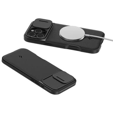 Spigen Optik Armor Mag Magsafe Case till iPhone 16 Pro - Svart