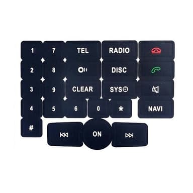 Reparationsdekaler för radio till Mercedes Benz C/E/GLK/W 2007-2014