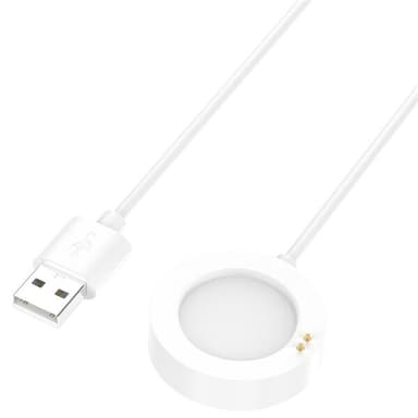 Laddare till Xiaomi Watch 2 Pro - USB 1m - Vit