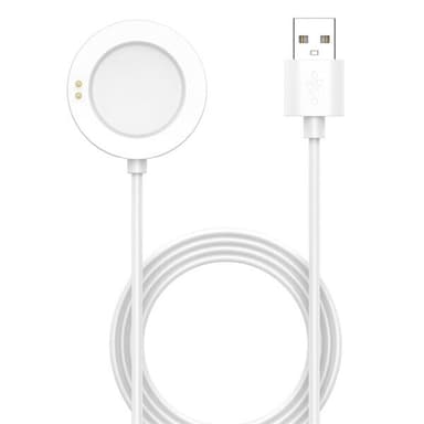 Laddare till Xiaomi Watch 2 Pro - USB 1m - Vit