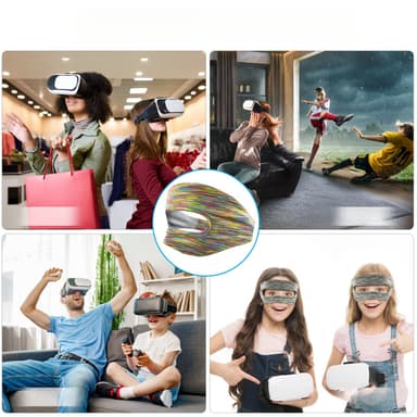 Elastiskt tvättbart ögonmaskskydd för Meta Quest 3 Blå