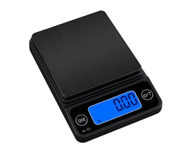 Smyckesvåg / kaffevåg / fickvåg med hög precision Svart M 500g / 0.1g