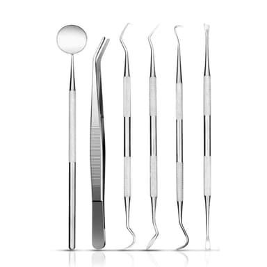 Professionellt tandhygien kit - 6 delar med fodral