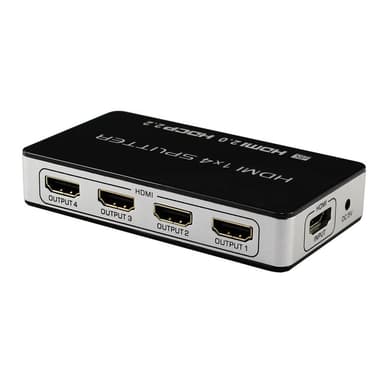 1x4 HDMI splitter UHD 4K/60Hz 3D HDMI2.0 HDCP2.2 18Gbps