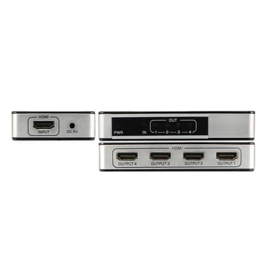 1x4 HDMI splitter UHD 4K/60Hz 3D HDMI2.0 HDCP2.2 18Gbps