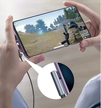 USB-C till 3,5 mm Aux ljudadapter Grå