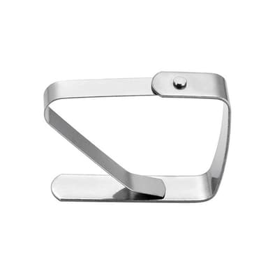 Dukklämmor / dukhållare 4-pack Silver