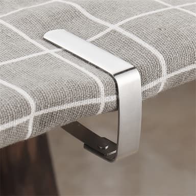 Dukklämmor / dukhållare 4-pack Silver