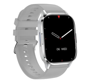 Smartwatch med olika sportlägen, Bluetooth-samtal, vattentät Silver