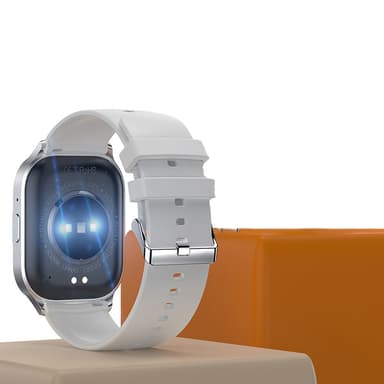 Smartwatch med olika sportlägen, Bluetooth-samtal, vattentät Silver