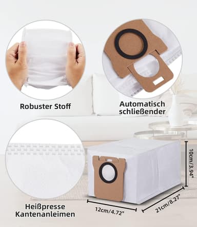 Ersättningsdammpåseskit för Xiaomi/Dreame Robot Vacuum