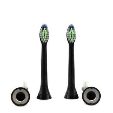 Tandborsthuvuden 4-pack Svart