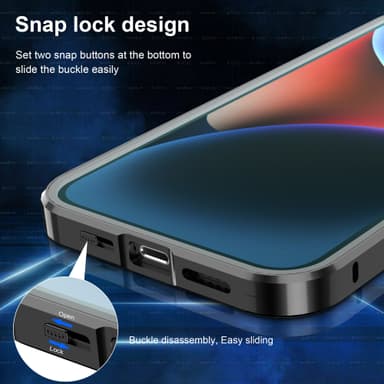 Skärmskydd magnetiskt skyddande telefonfodral med stativ  iPhone 13 Pr
