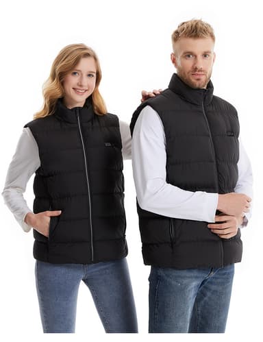 Värmeväst med 9 värmezoner Svart 4XL