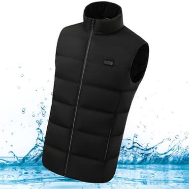 Värmeväst med 9 värmezoner Svart 4XL
