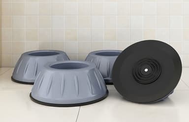 Vibrationsdämpande fötter till tvättmaskin/torktumlare Grå 4-pack