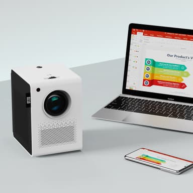WiFi Bluetooth miniprojektor D5000 Full HD 1080P / 4K