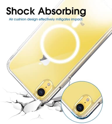 iPhone XR mobilskal för MagSafe laddare Transparent
