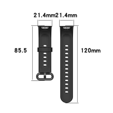 Klockarmband för Redmi 2/Xiaomi Mi Watch 2 Lite Svart