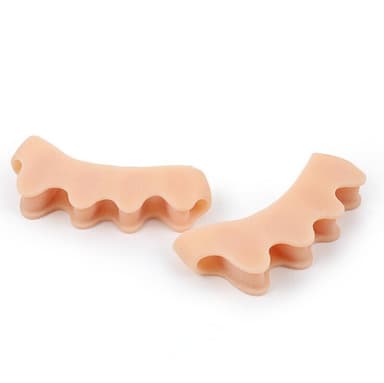 Tåavskiljare för Hallux valgus 1 par Beige