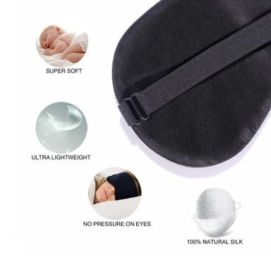 Sovmask 100% silke 2-pack