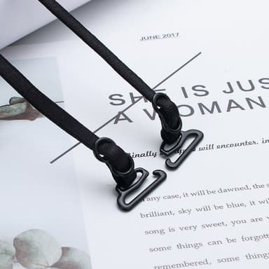 Justerbar elastisk BH-rem BH-axelremsbyte Svart