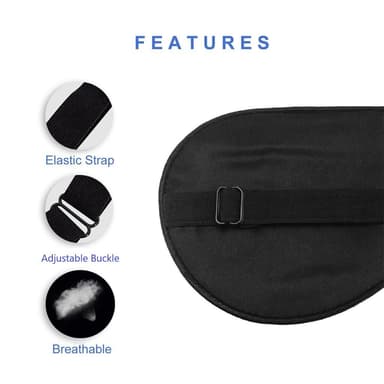 Sovmask 100% silke 2-pack