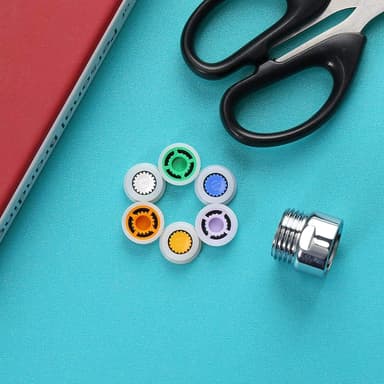 Vattensparande insatser för duschmunstycke 6-pack med adapter