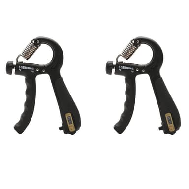 Handgreppsförstärkare Justerbart motstånd 2-pack Svart