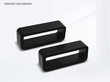 Ögla för klockarmband 10-pack Svart 20 mm
