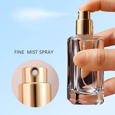 Påfyllningsbar parfym sprayflaska glasflaska Guld 50 ml