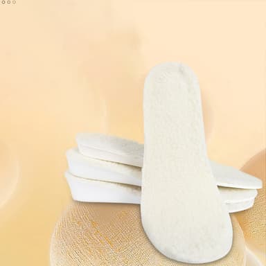 Höjdökande innersulor varma svettabsorberande sulor Vit 26.5 cm