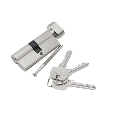 Låscylinder med 3 nycklar / dörrlås med hög säkerhet 90 mm