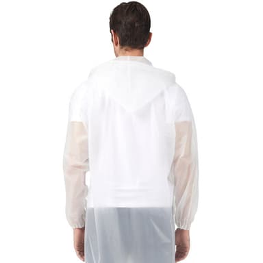 Regnkappa med huva Transparent L