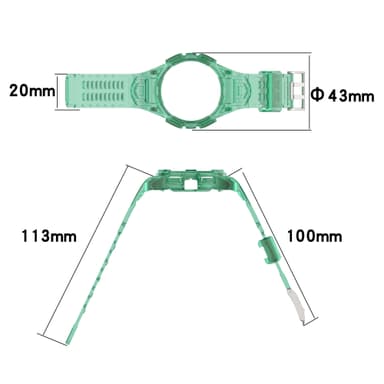 Klockband TPU Svart