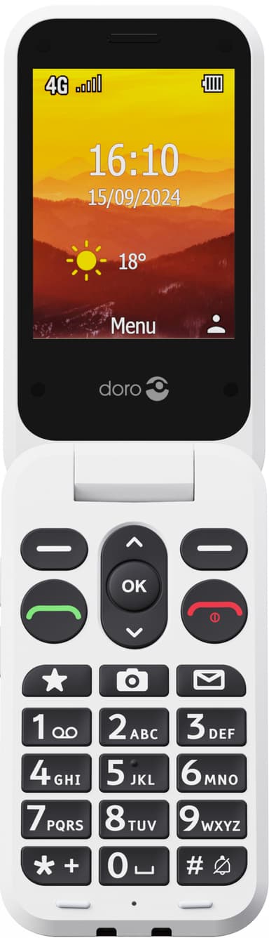 Doro Leva L21 mobiltelefon (röd)