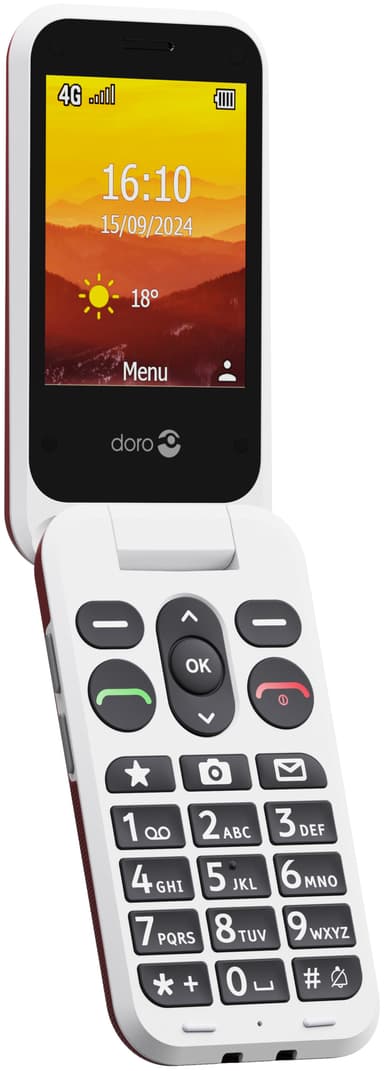 Doro Leva L31 mobiltelefon (röd)