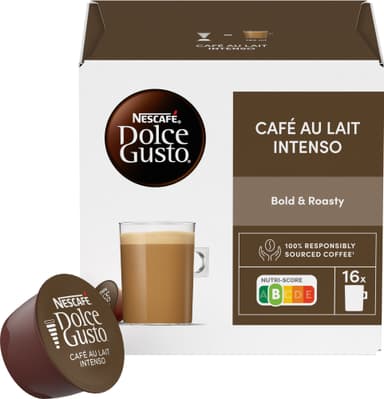 NESCAFÉ Dolce Gusto Cafe au Lait Intenso kaffekapslar (16 st)