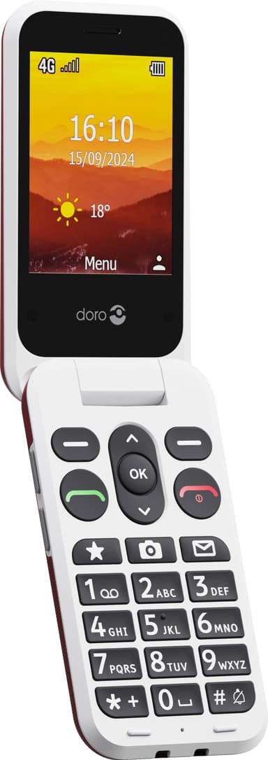 Doro Leva L21 mobiltelefon (röd)