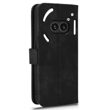 För Nothing Phone (2a) Plånboksfodral Skin-Touch fodral - Svart